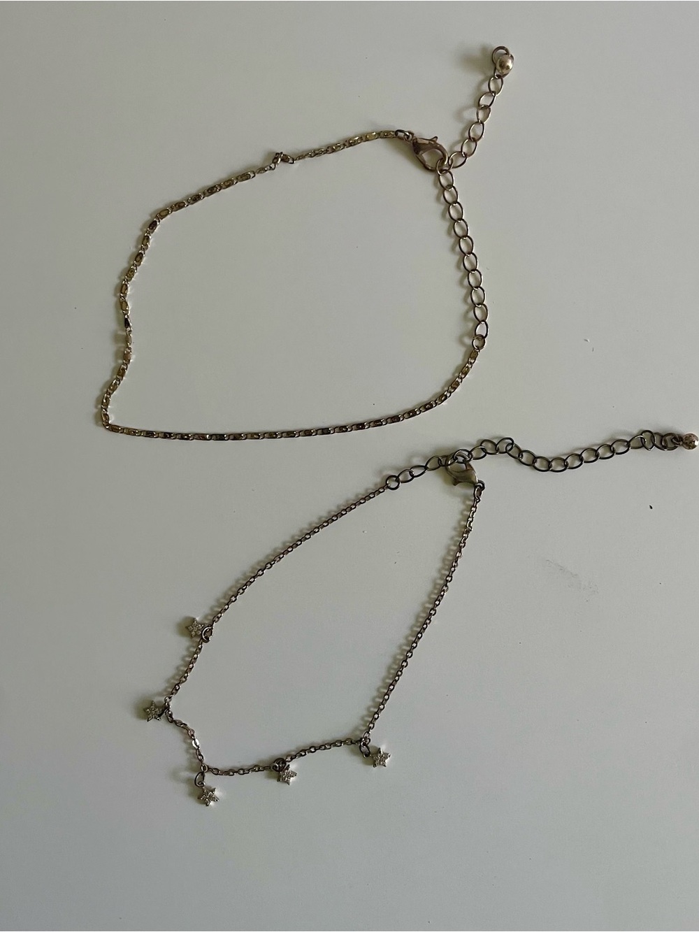 2 Gold-Tone Layered Set with Star Charms